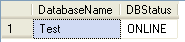 database name