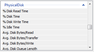 Performance Monitor Physical Disk counters