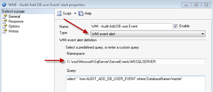 user modification Alert setup