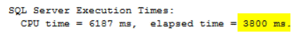 SQL Server DBCC CHECKDB took 3800 ms