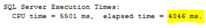 SQL Server DBCC CHECKDB took 4046 ms