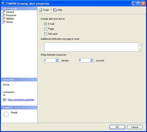 create new sql server alert