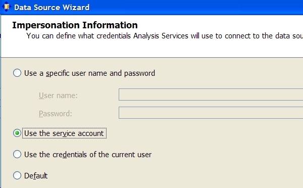 data source wizard