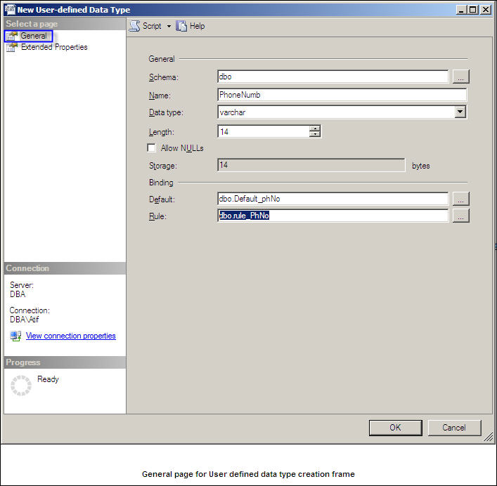 SSMS UserDefinedDataType 2