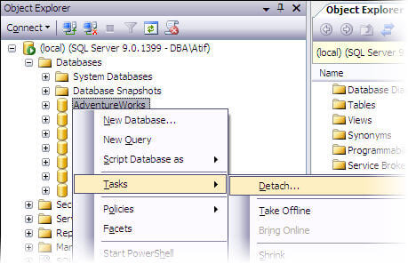 object explorer