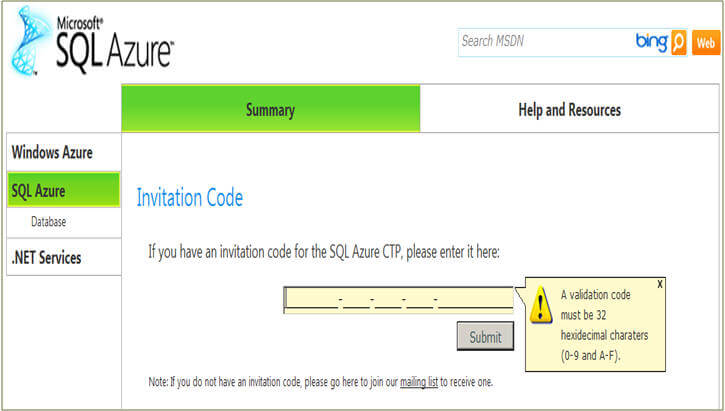 sql azure