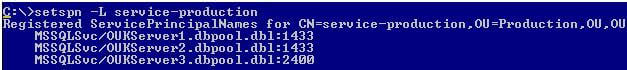 register the SPN using the below DOS command 