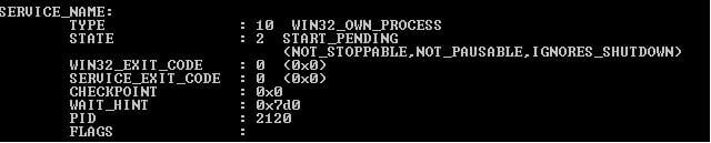 This command will start the SQL Server service on server "\\computer100".