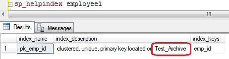 create unique clustered index