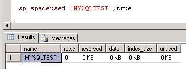 sql server sp_spaceused