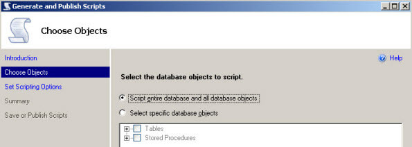 Choose Objects