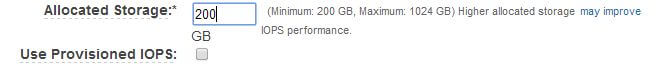 Choice of Storage Size