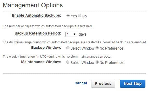 Management Options
