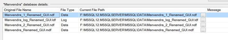 Attach Database files