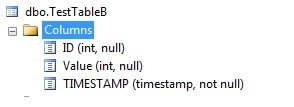 create a table with a timestamp column without mentioning the column name and it will be automatically generated