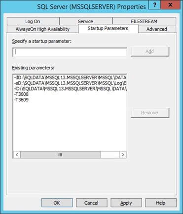 SQL Server Startup Parameters to Restore the Model Database