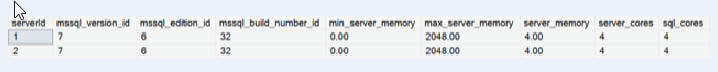 server info