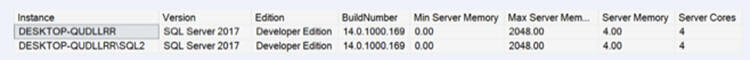 server info