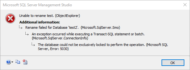 rename error message