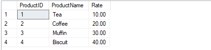 query results for SQL Server before Merge