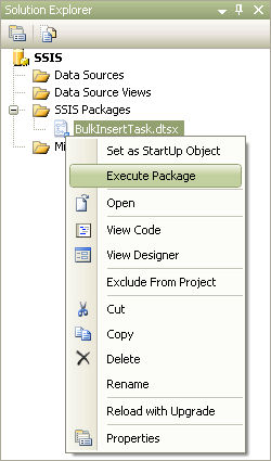 execute package