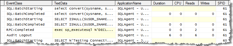 profiler sample output