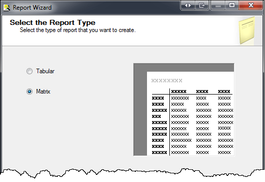  choose Matrix type