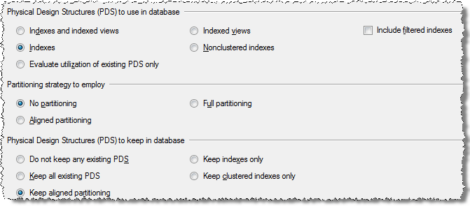 dta settings and options