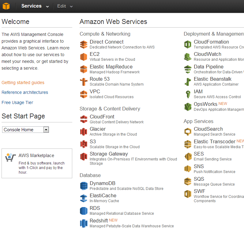 amazon aws services