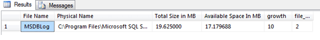 How to monitor transaction log growth.