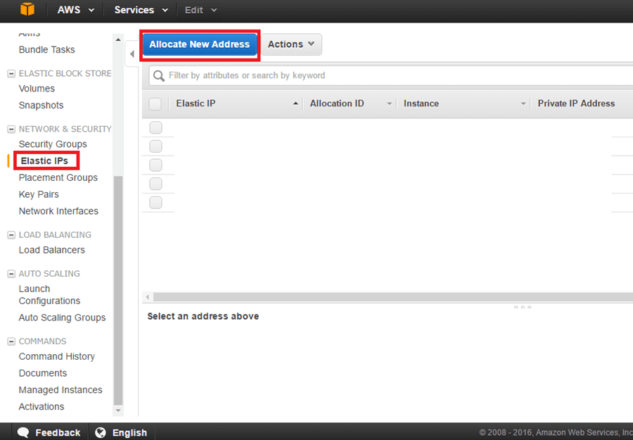 EC2 Elastic IP Address Configuration
