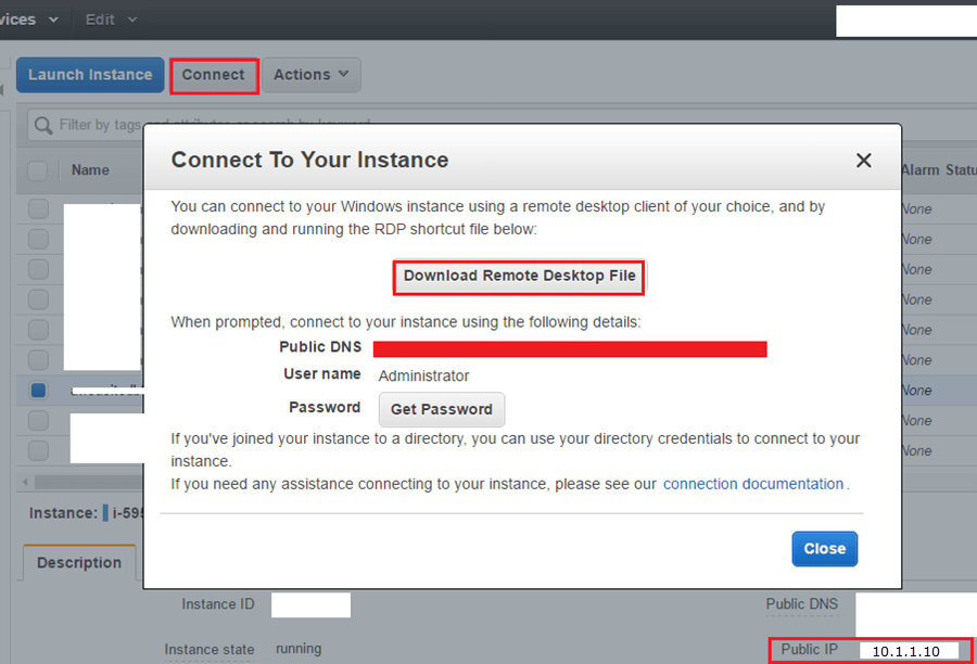 Download Remote Desktop to access the Amazon EC2 instance for SQL Server