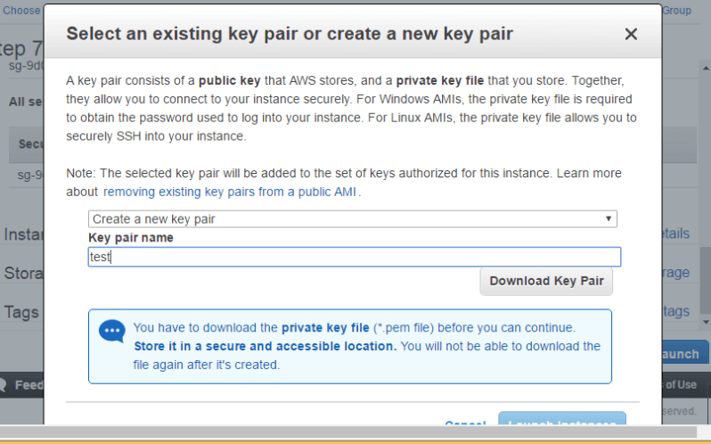 Security Group Configuration in Amazon EC2 