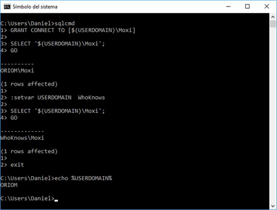 Variable Precedence - Description: This is an example of how variable precedence works.