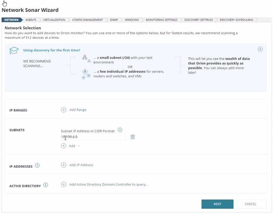 Discovery Method - Description: Discover Nodes on Network