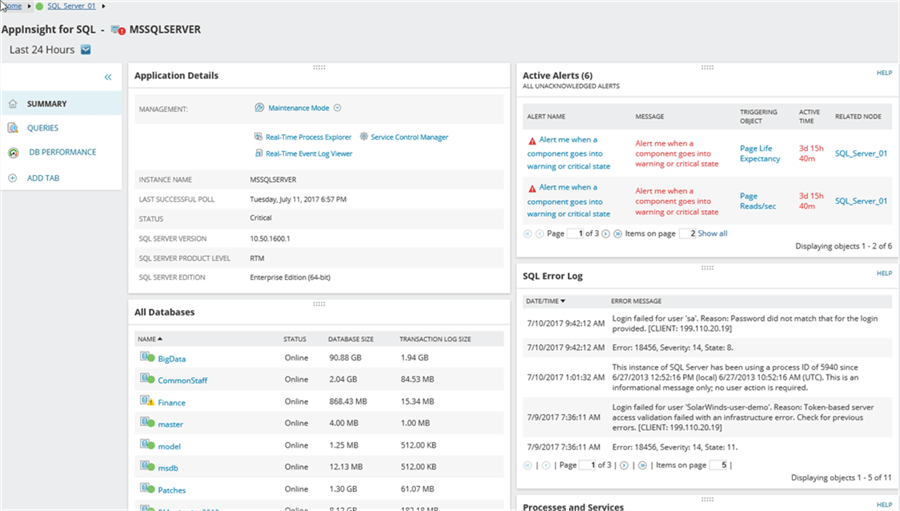Main Database details - Description: Main Database Details Window