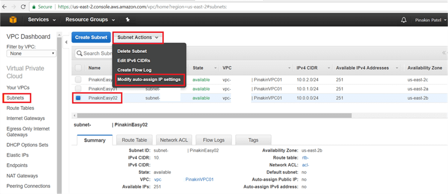 Modify all other subnets auto-assign IP setting same way if there are multiple Subnets. - Description: Modify all other subnets auto-assign IP setting same way if there are multiple Subnets.
