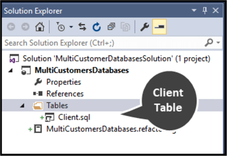 solution explorer