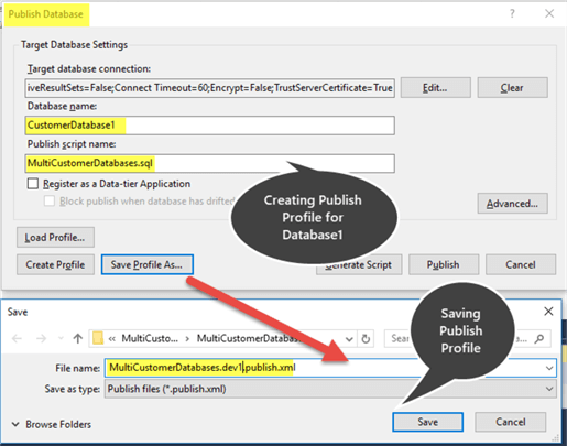 creating publish profile