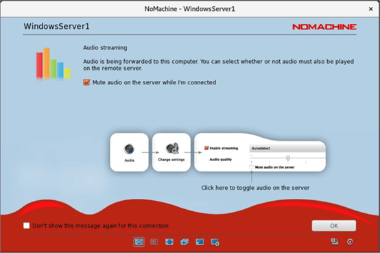 NoMachine Audio Streaming