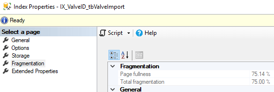 index properties