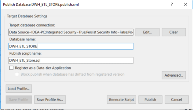 publish database