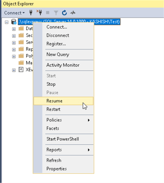 object explorer