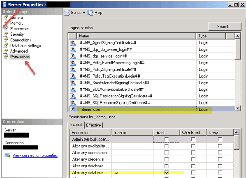 Server Properties