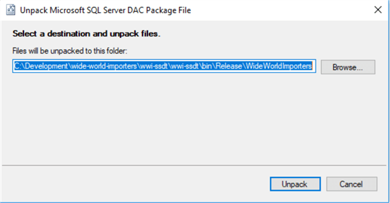 A pop-up window to let users determine where to put these unpacked files.