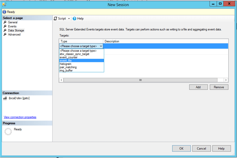 event file location