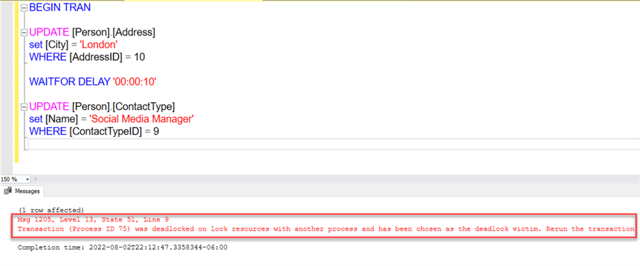 Deadlock Example