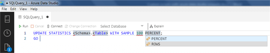 Azure Data Studio snippet 13