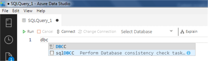 Azure Data Studio snippet 14