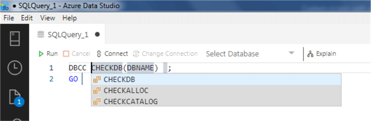 Azure Data Studio snippet 15